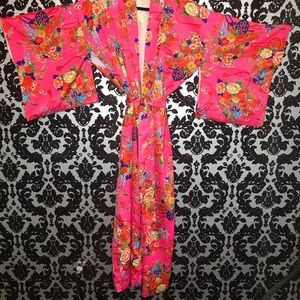 Vtg. Japanese Kimono Dressing Gown